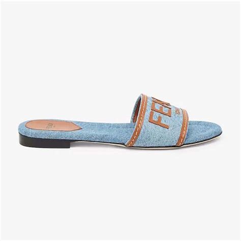 where to sell fendi slides sneakers|Fendi denim slides.